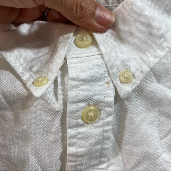 Ralph Lauren Shirt Classic White Polo Shirt long sleeve Black Label Men Large - Picture 4 of 7